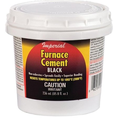 IMPERIAL Furnace Cement, Paste, Black, 8 oz Tub KK0077-A